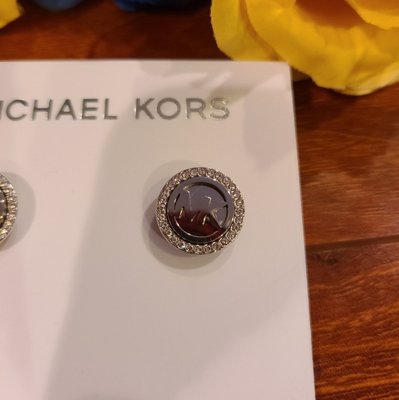 Michael Kors Silver Stud Earrings - Picture 7 of 7